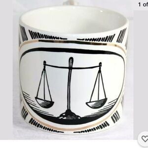 NIB Sir Madam Libra Pattern Large Oversized mug